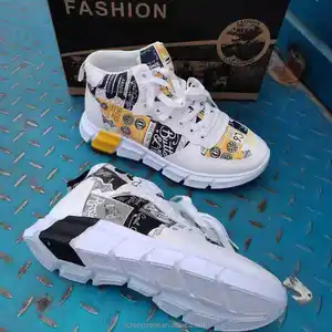Made In China Custom Nieuwe Collectie High-Top Sneakers Outdoor Ademend Verhogen Hoogte Casual Running Sport Man Stocklot Schoenen