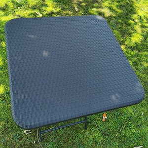 Sang Trọng Ngoài Trời Mây Vườn Ăn Tập Nhỏ <span class=keywords><strong>Cube</strong></span> Bàn Cà Phê Màu Đen Gấp Vuông Bảng - Product Image 3