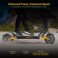 Trottinette électrique Ausom Leopard DT1 Pro 1000W E Scooter 2000W double moteur tout-terrain Scooter électrique pour adultes USA Entrepôt gratuit