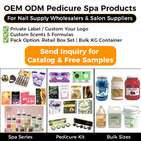 Kits de pédicure personnalisés en gros de 4 étapes pour salons de beauté, système de soins des pieds OEM ODM pour fournisseurs de salons de manucure