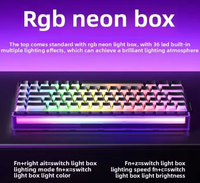 Baru Aula HERO68 HE Keyboard Mekanis Berkabel Desktop Laptop PC Gaming RGB Backlit USB Tipe-c Hot-Swap Anti-Ghosting Dapat Diprogram