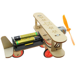 OKYN-G5439 מטוס חשמלי עץ diy מטוס חינוך קיט אלקטרוני ללא ערכת גזע סוללה - Product Image 4