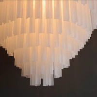 Lámpara Moderna Personalizada, Decoración de Lujo para Sala de Estar, Lámpara Colgante para Escalera, Lámparas Personalizadas para Comedor Francés, Lámpara de Araña de Cristal de Murano