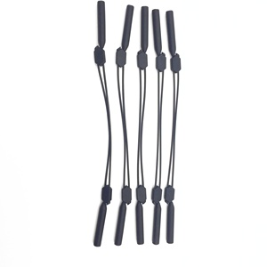 <span class=keywords><strong>Cordon</strong></span> de <span class=keywords><strong>lunettes</strong></span> réglable à la mode - Gel de silice <span class=keywords><strong>transparent</strong></span> et caoutchouc 295-195 mm - Product Image 2