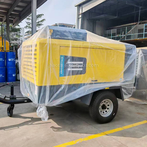 Compresseur d'air diesel portable industriel 350 Cfm 100 psi Type à vis mobile pour forage <span class=keywords><strong>Marteau</strong></span> <span class=keywords><strong>piqueur</strong></span> Sablage - Product Image 1