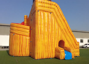 Tobogán de agua Coconut Falls, tobogán de agua inflable de 27 pies de altura, palmera caliente, tornillo de corcho inflable, tobogán de piscina de olas de agua a la venta - Product Image 4