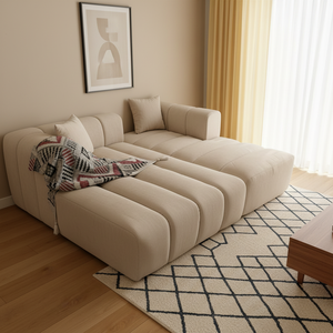 Sofá Seccional Modular Minimalista Nórdico Italiano de <span class=keywords><strong>Dos</strong></span> <span class=keywords><strong>Plazas</strong></span> con Relleno de Esponja, Muebles Creativos para Sala de Estar para Apartamentos - Product Image 6