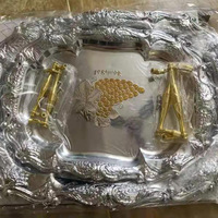 En stock, plateau rond épais de style nordique, plateau de buffet pour hôtel, restaurant occidental, plateau à pâtisserie, plateau de rangement pour tasses à thé