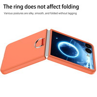 Étui pliable personnalisable avec anneau de maintien pour Samsung Galaxy Z Flip 8 7 6 5 4, plusieurs couleurs, coque de protection pour téléphone