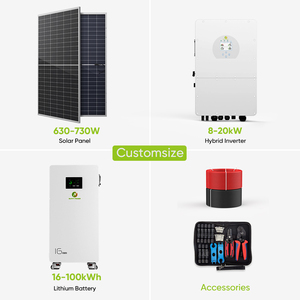 Sunnypower Hybrid Solar Energy System Kit 3Kw 5Kw 8Kw 10Kw All in One for Home Seamless On-grid & Off-grid Switching 20ms Backu - Product Image 4