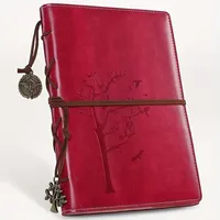 Carnet A5 multifonctionnel personnalisé à feuilles mobiles, reliure spirale, inserts amovibles, 6 trous, couverture rigide en cuir PU, idéal pour un usage cadeau