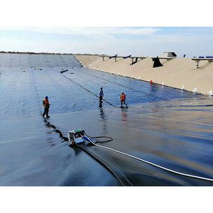 HDPE Geomembrana 1,5mm Dam Liner Biodigestores Camarón Estanque Liner Tanque Película Negro HDpe Membrana Biogás Biodigestor Sistema Hojas - Product Image 6