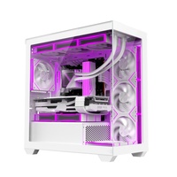AntarcChill Factory Price Glass PC Case Tower Esports Atmosphere RGB MATX Gaming Computer Cases & Towers Desk Case Casing for PC