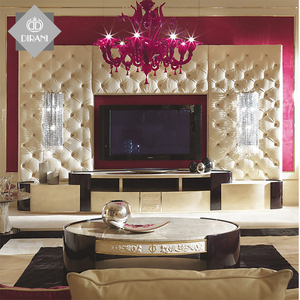 Extendable Solid Wood <strong>TV</strong> <strong>Stand</strong> High Gloss Living Room Furniture Laminated Wood Leather <strong>Oval</strong> <strong>TV</strong> <strong>Stand</strong> - Product Image 5