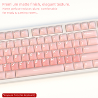 Lot de 132 touches pour clavier mécanique, profil CSA, en PBT+PC, double injection, texture mate, Liquid Foundation 2.0