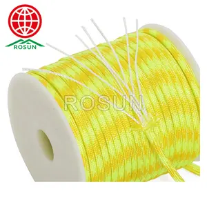 Wholesale Multi Color 4mm 7inner Polyester Paracord Type III To Use In Paracord Crafts Or Dog Leash Rope And So On