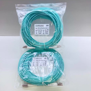 Cable de Fibra Óptica con Cubierta LSZH, 20 Metros de Longitud, Multimodo, LC a LC, Cable de Conexión de Fibra Óptica OM3 de Doble Núcleo para Redes de Fibra - Product Image 4