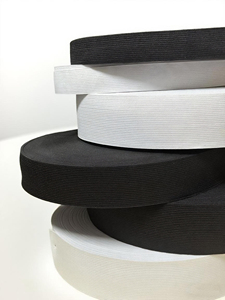 Bandes élastiques plates en tricot de haute qualité, différentes tailles, <span class=keywords><strong>15</strong></span> <span class=keywords><strong>mm</strong></span>, motif rayé, pour textiles de maison, sacs, chaussures - Product Image 2