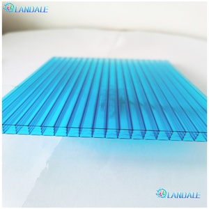Plaque PC ondulée 8 mm en <span class=keywords><strong>polycarbonate</strong></span> <span class=keywords><strong>alvéolaire</strong></span> à double paroi pour serre, matériau de toiture extérieur, fabricant - Product Image 1