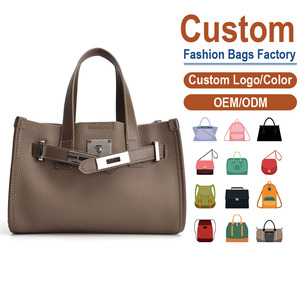 Sac bandoulière personnalisé pour femme en cuir véritable, couleur unie, fermeture à boucle, style classique, usage quotidien, toutes saisons - Product Image 1