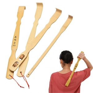 Masajeador de espalda de bambú portátil de madera con rascador de garras, venta al por mayor - Product Image 2