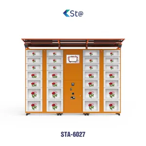Remote-controlled Energy Saving Cooling Locker Flower Vending Machines with refrigeration system