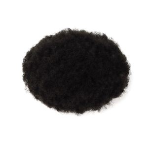 Prothèse capillaire <span class=keywords><strong>homme</strong></span> bouclée <span class=keywords><strong>afro</strong></span> 2mm, 100% cheveux humains, base en PU noir, système de remplacement capillaire naturel noir pour <span class=keywords><strong>homme</strong></span> - Product Image 3