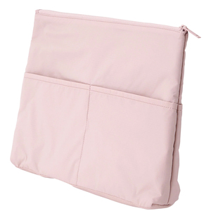 2026 Lightweight Parachute Cloth <strong>Bag</strong> <strong>Organiser</strong> <strong>Insert</strong> L Pink Beige Purse Organizer <strong>Insert</strong> with Zipper Fabric Storage <strong>Bag</strong> - Product Image 1