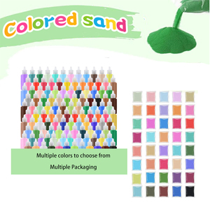 Fornitura di massa di materiali decorativi tinti di sabbia colorata, sabbia colorata per la vera pittura di pietra - Product Image 3