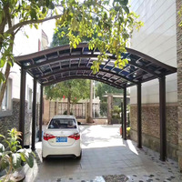 Pare-soleil de Garage en Polycarbonate, plaque de Protection solaire à toit plat, abri de voiture, Protection solaire pour Garage