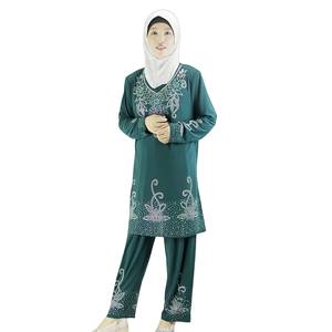 Vestido de poliéster, con bolsillos, color liso, estilo cerrado, ropa islámica al por mayor, túnica larga musulmana para mujer para Ramadán y Eid - Product Image 5