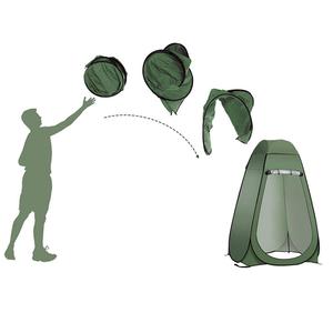 Camo Portatile Doccia Servizi Igienici Camping Pop Up Tenda mobile esterno di inverno di pesca tenda con tetto - Product Image 5
