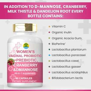 OEM prebiotico <span class=keywords><strong>Cranberry</strong></span> dmannosio capsule di cardo mariano tutto in una capsule probiotiche - Product Image 4