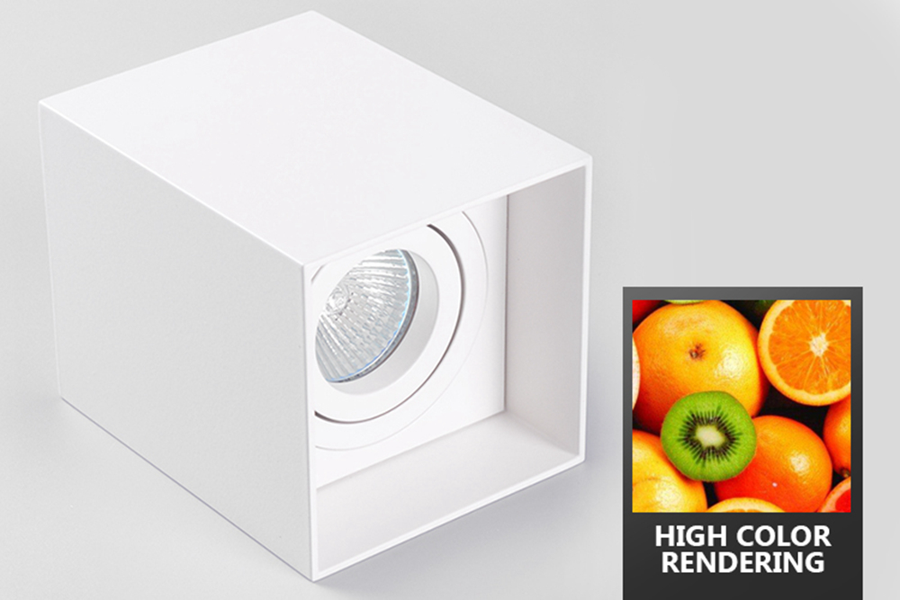 IP20 Surface Mounted LED Spotlights , Adjustable White Gu10 Downlights