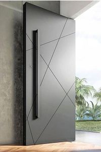 Porta d'Ingresso Pivotante in Vetro e Alluminio 2025, Porta di Lusso per Entrata Principale di Case, Costruzioni e Immobili - Product Image 6