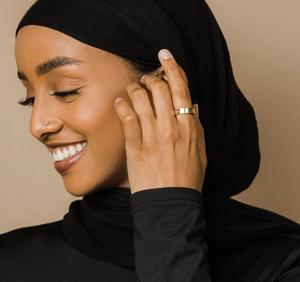 Inspire bijoux Vintage en acier inoxydable coran <span class=keywords><strong>Message</strong></span> anneaux musulman religieux islamique Halal mots ayatul kuris anneau femmes anneau - Product Image 4