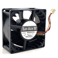 SANYO 9G0824H1E03 24V DC 0,42A 80*80*38MM 8038 8CM SANYO Kipas Pendingin Aksial Bantalan Bola Asli