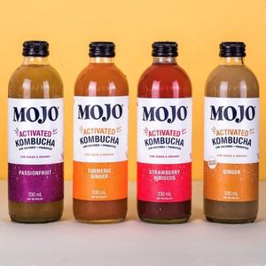 Botellas de cristal personalizadas para bebidas, 350ml, <span class=keywords><strong>mojo</strong></span>, kombucha, 500ml, con tapas, vacías - Product Image 1