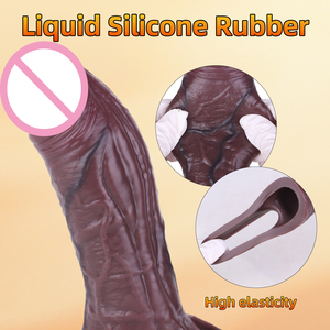 SXXY Kaffee Farbe Penis Ärmel Penis Extender Cock Ring Ärmel Penis vergrößerung Sexspielzeug Dickes Kondom Sex Enhancer für Männer - Product Image 5