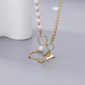 สร้อยคอไข่มุกประดับจี้รูปผีเสื้อสุดหรูสำหรับงานปาร์ตี้ - Product Image 5