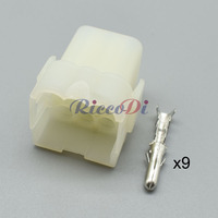 Plastique des véhicules à moteur de connecteur de la veste DJ3091-3.5-11/21 9 Pin avec le terminal 03-09-2092 03-09-1092