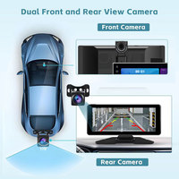 Monitor de Coche 2 en 1 con Pantalla Táctil IPS de 11.26 Pulgadas, Carplay Portátil, Cámara Frontal 2K y Android Auto, Gran Venta 2025
