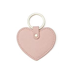 PU Round Leather Heart Bag Charm Pendant Cute Peach Car Keychain Heart <b>Keyring</b> Bulk Leather Keychains - Product Image 4