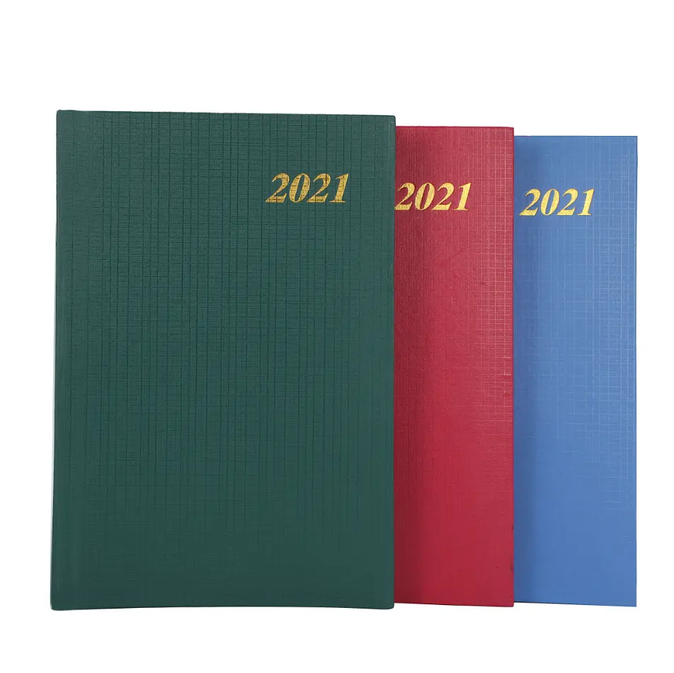 Diario del fabricante 2024 A6 A5 A4 promocional personalizado hecho a mano diario de cuero en relieve cuaderno personalizado