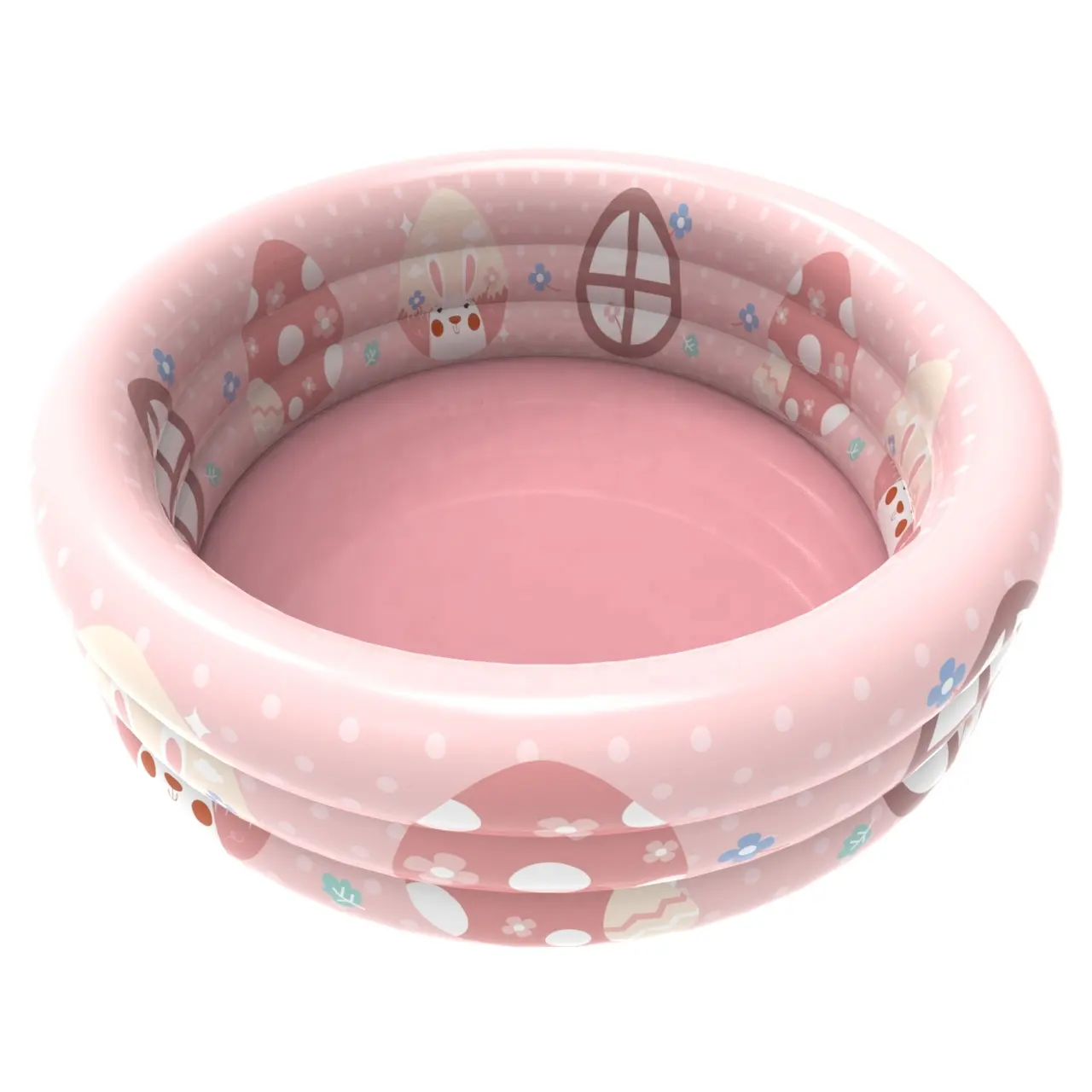 2021ใหม่ขายร้อน3แหวนอีสเตอร์กระต่ายสีชมพูเด็กพองสระว่ายน้ำ