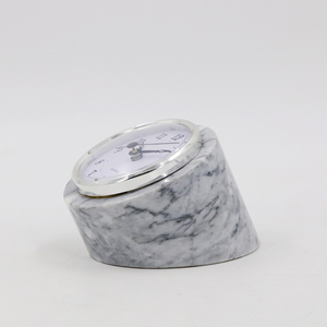 New Design High Quality Home Bedroom Living Room Decoration Natural <strong>Marble</strong> Desk Table Art <strong>Clock</strong> - Product Image 4