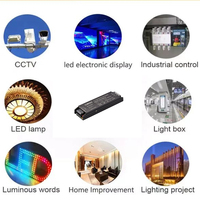 Alimentation électrique AC-DC simple LED ultra-mince 12V 24V 2A 3A 5A 10A personnalisable pour éclairage, transformateur SMPS, vente en gros usine