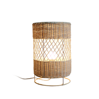 Vent Rotin Art Rotin Tissage Salon Chambre Lampe Verticale Style Chinois Chambre et Petit Déjeuner Lampadaire Lampadaire