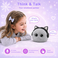 Jouet en peluche interactif AI, doux et câlin, robot chatbot parlant, cadeau, OEM ODM, compagnon robot AI, pendentif AI pour animaux de compagnie