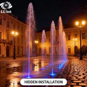 <span class=keywords><strong>Fontaine</strong></span> moderne en acier inoxydable <span class=keywords><strong>pour</strong></span> aire de jeux <span class=keywords><strong>pour</strong></span> enfants, sûre et résistante aux intempéries |   <span class=keywords><strong>Fontaine</strong></span> d'eau sans <span class=keywords><strong>piscine</strong></span> à installation <span class=keywords><strong>enterrée</strong></span> avec LED colorées - Product Image 2